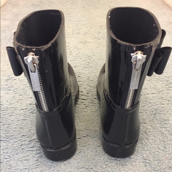 Mid shaft rain boots with bow - Picture 2 of 5